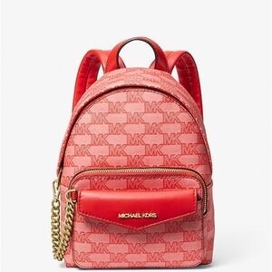 Michael Kors Red Backpack